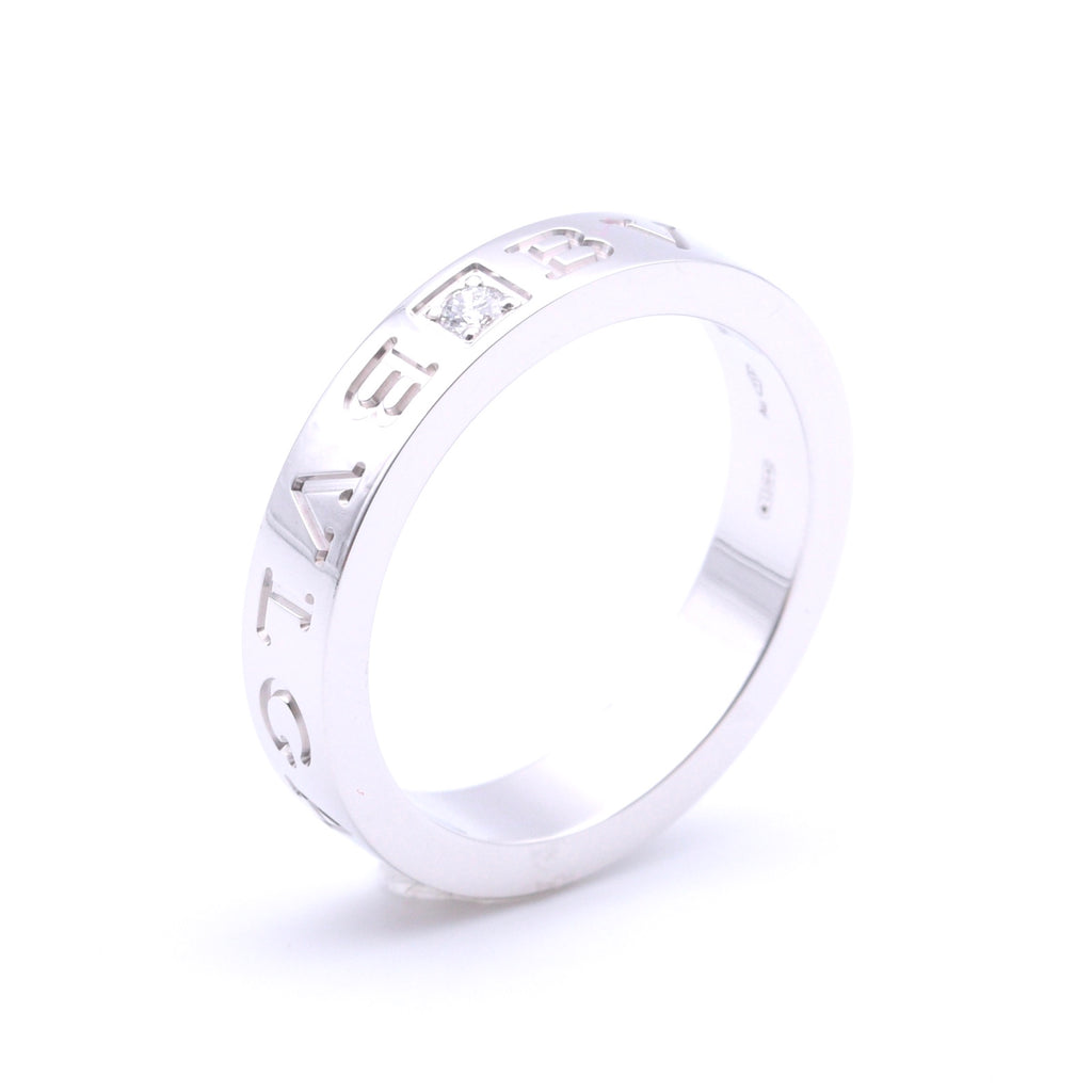 BULGARI B.zero1 Essential Band-Ring mit Dia in18 Kt. WG, NEU!!! UVP 2600€ - 35%