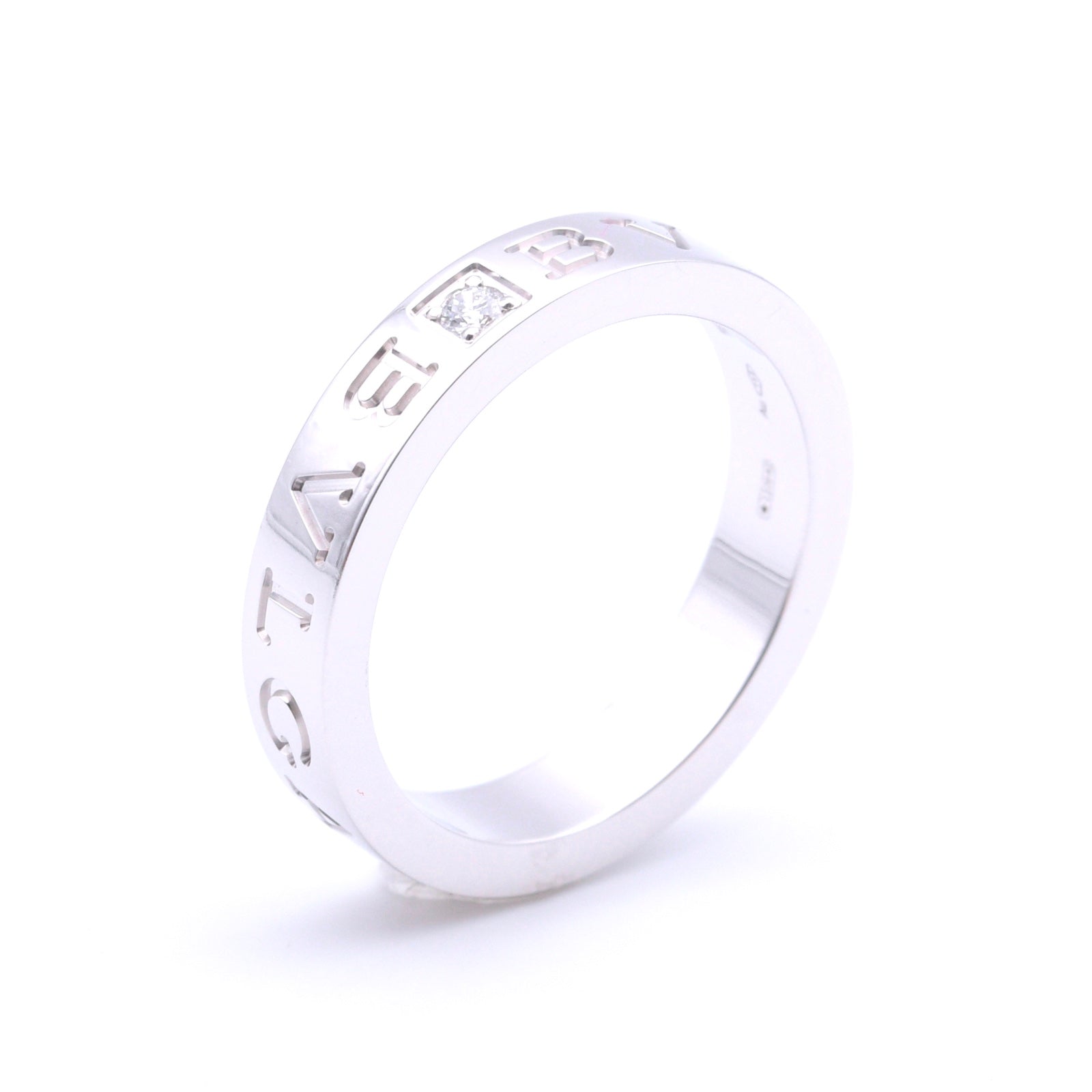 BULGARI B.zero1 Essential Band-Ring mit Dia in18 Kt. WG, NEU!!! UVP 2600€ - 35%