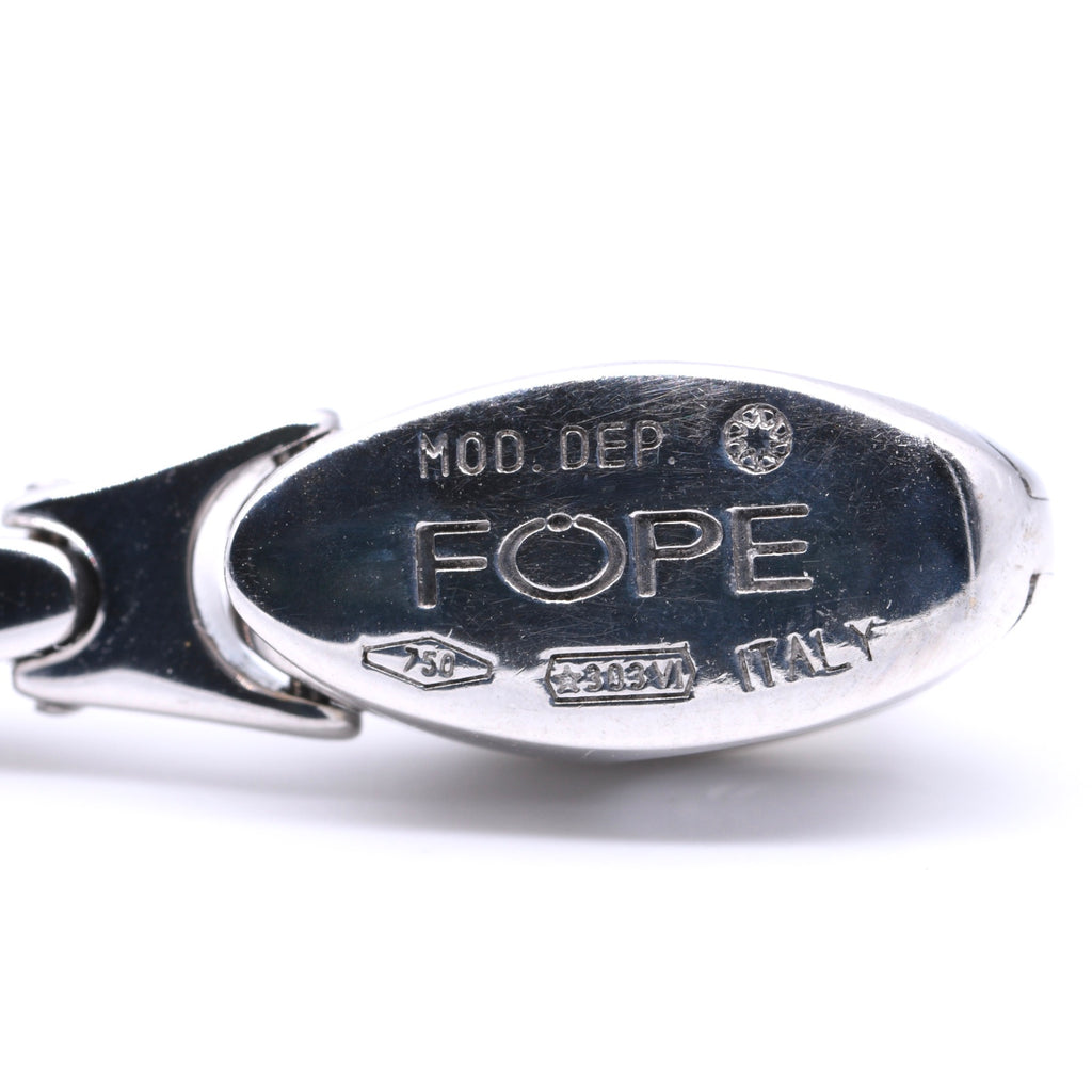 Fope Flex`it Collier mit Diamanten in 750er / 18 Kt. WG Länge: 47,00 cm