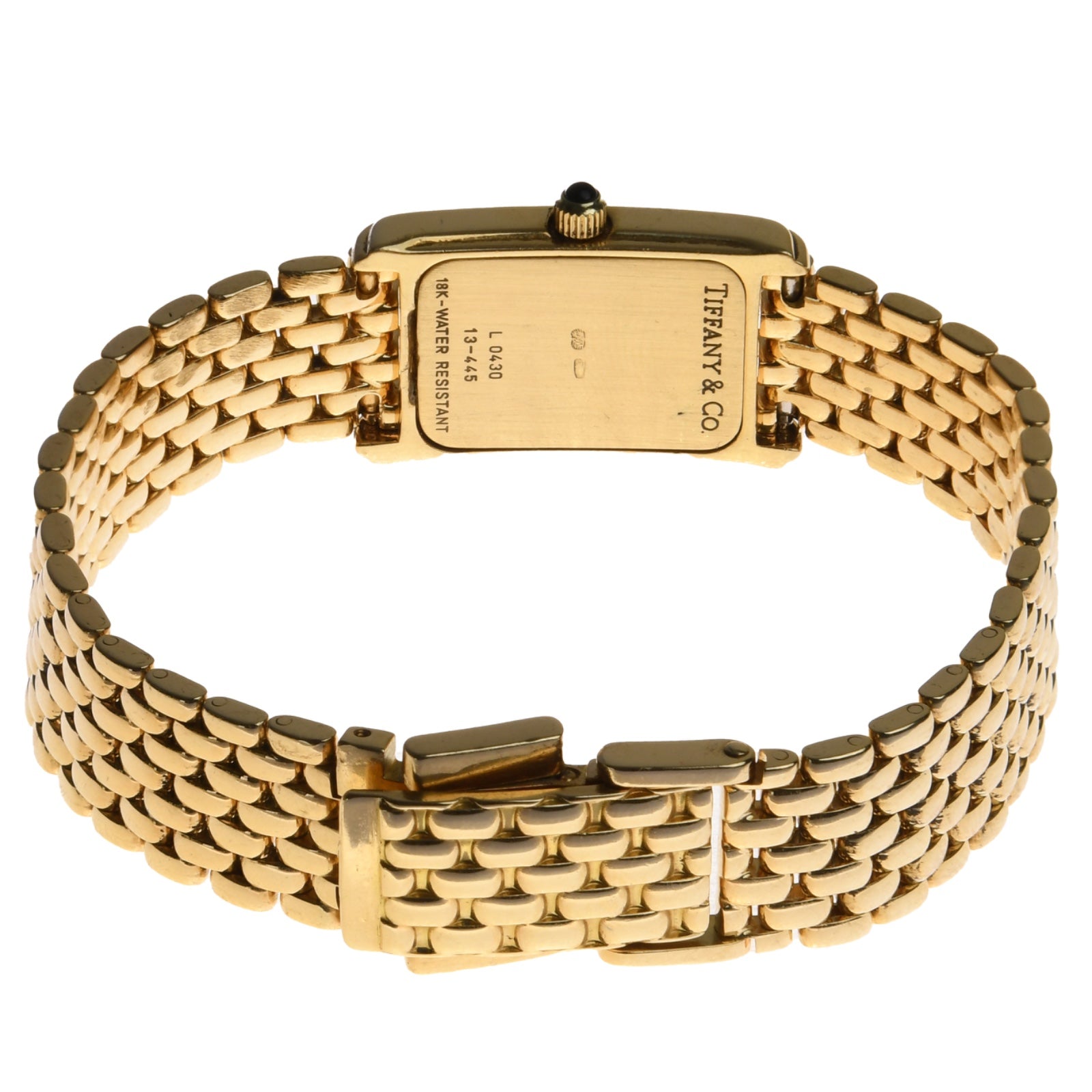 Tiffany & Co. Tank Damen Armbanduhr in 750er / 18 Kt. Gelbgold Ref.: L0430