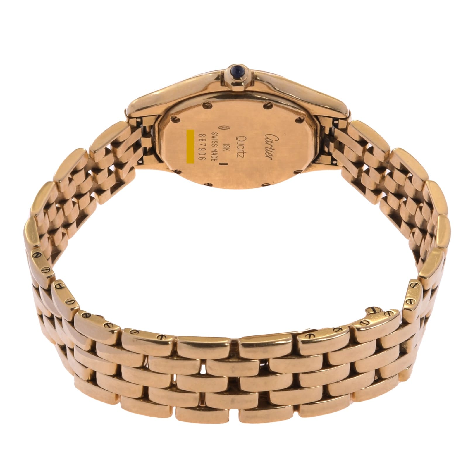 Cartier Cougar Lady 18 Kt. / 750er Gelbgold Damenuhr Ref. 887906
