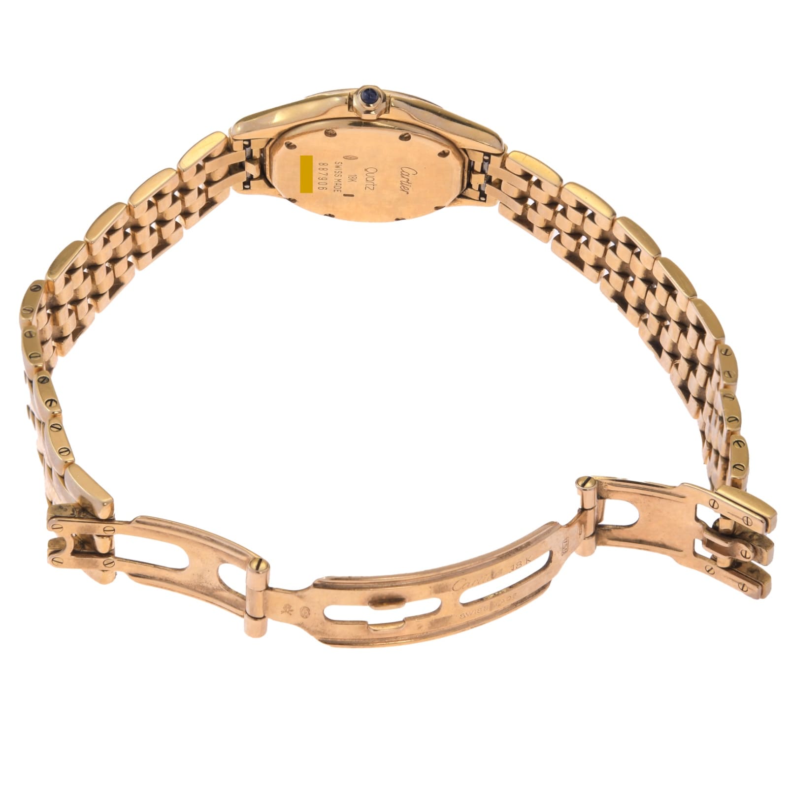 Cartier Cougar Lady 18 Kt. / 750er Gelbgold Damenuhr Ref. 887906