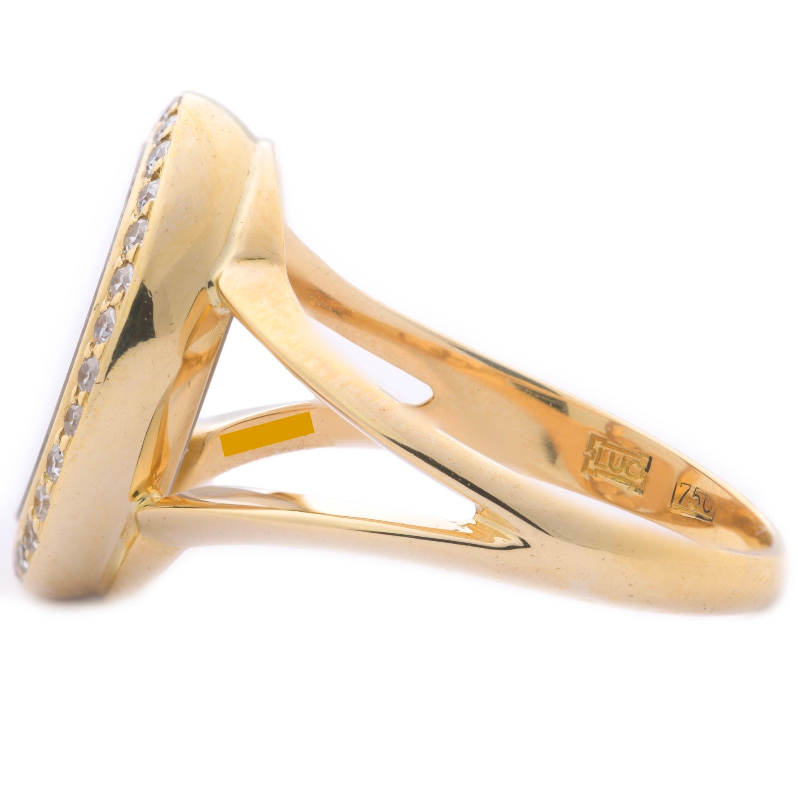 Chopard Happy Diamonds Vintage Ring mit Edelsteinen in 750er / 18 Kt GGGr. 53