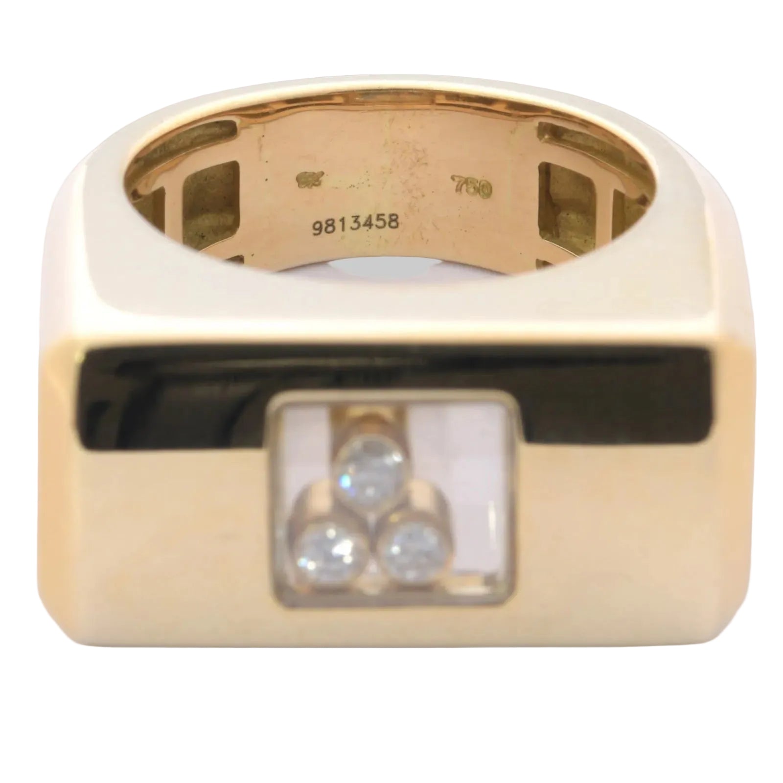 Chopard Happy Diamonds Ring in 750er / 18 Kt Gelbgold Gr. 53