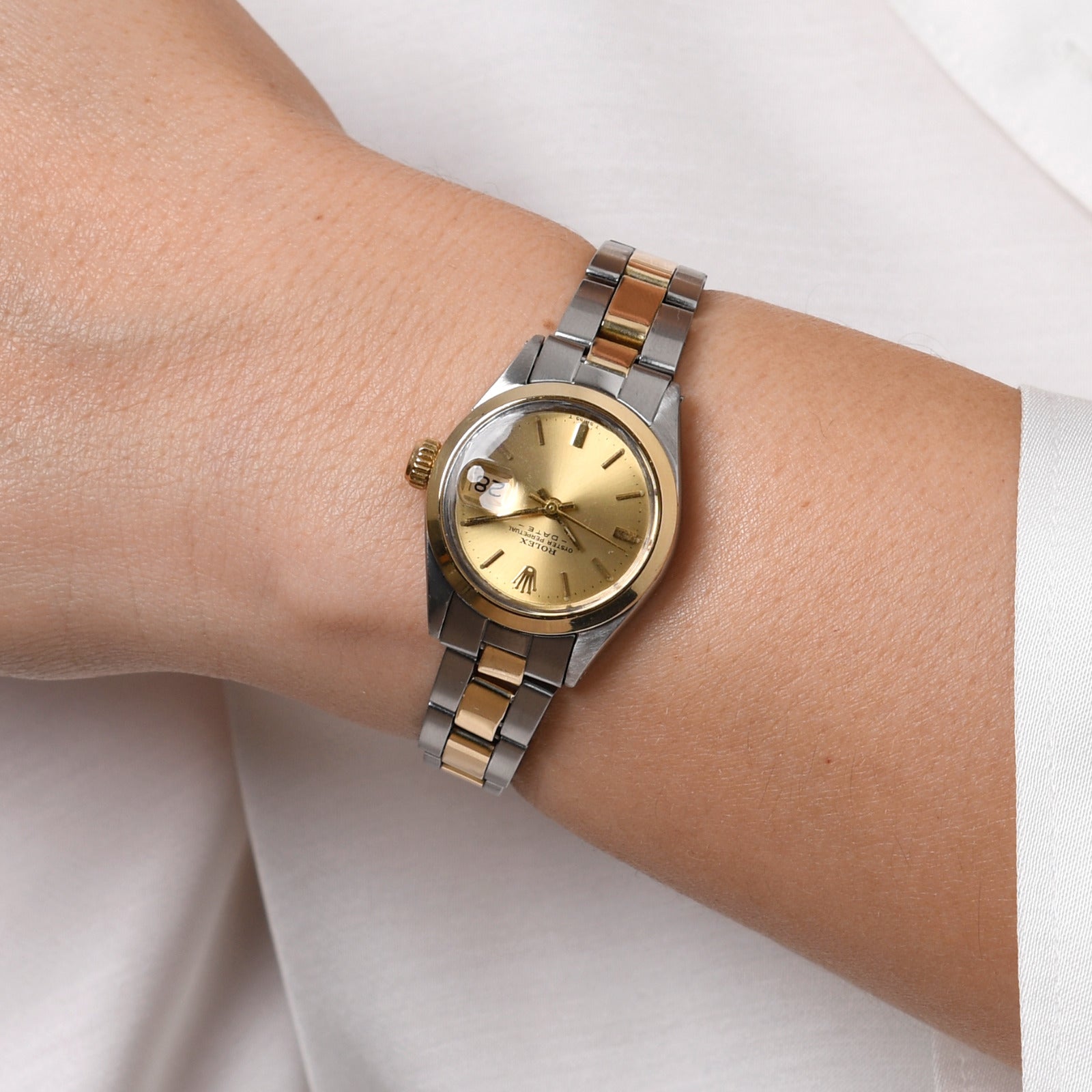 ROLEX Datejust Lady 26 mm Armbanduhr in 750er / 18 Kt Stahl/Gold Ref.: 6916