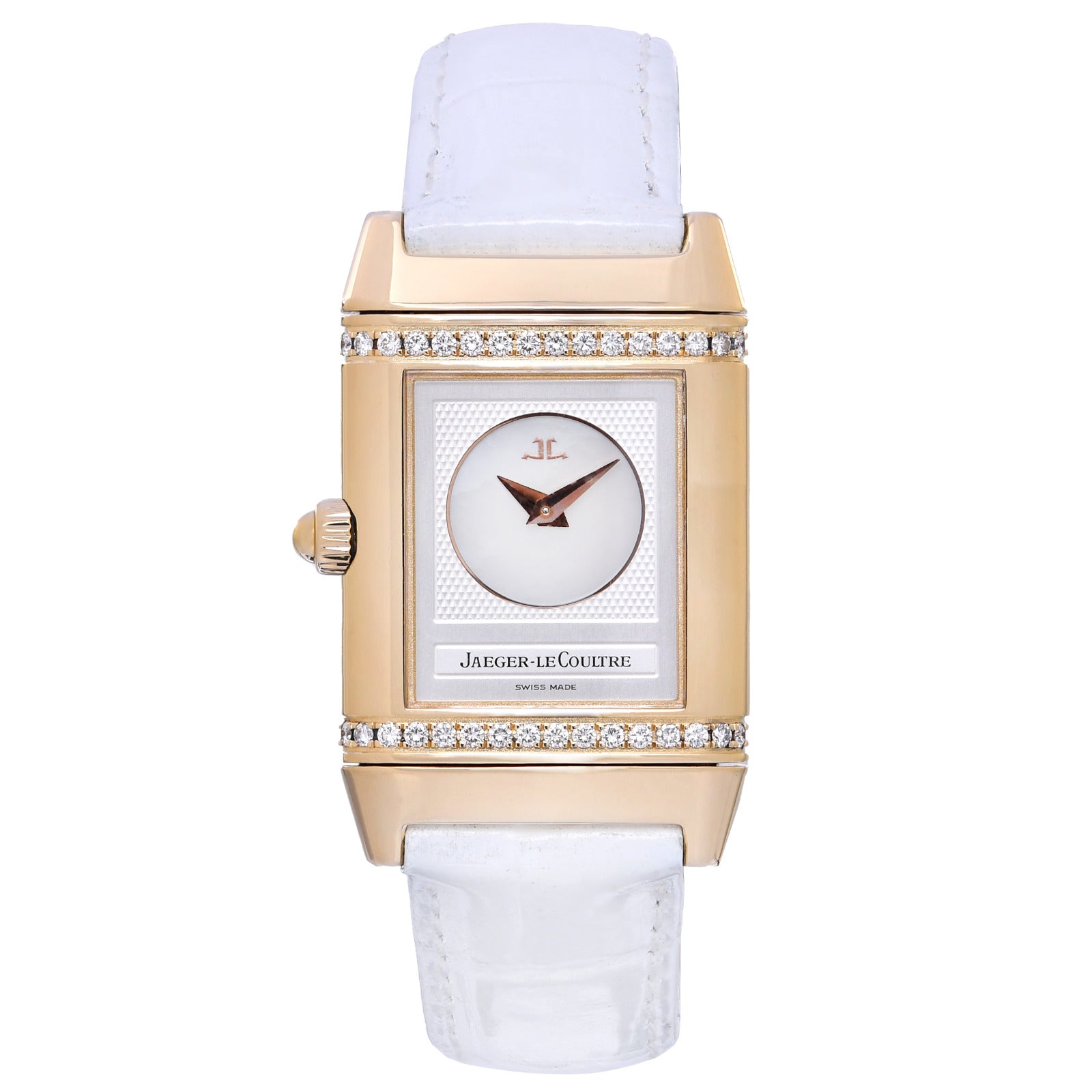 JAEGER-LE Coultre Reverso Duetto mit Diamanten in 18 Kt. GG Ref: 266144