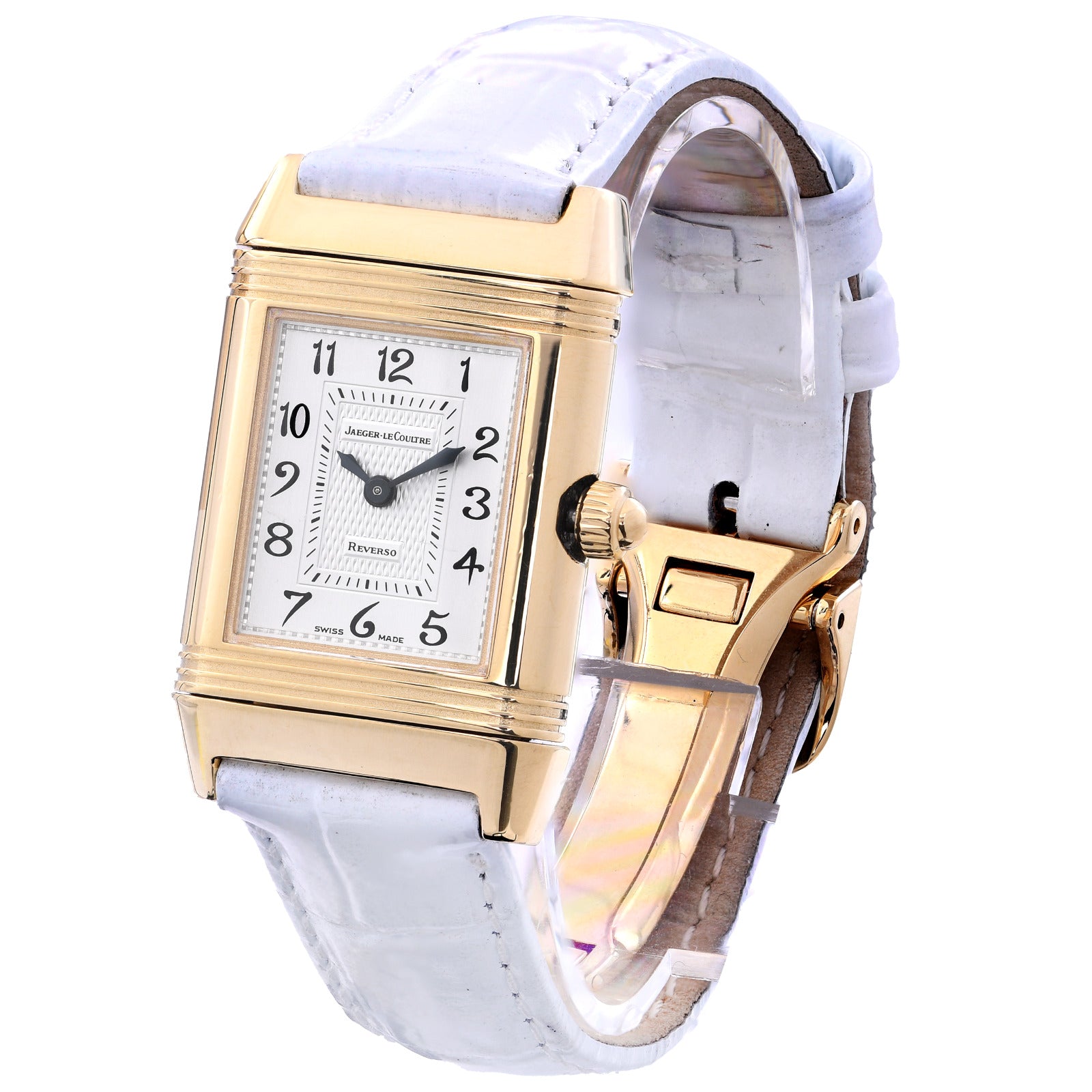 JAEGER-LE Coultre Reverso Duetto mit Diamanten in 18 Kt. GG Ref: 266144