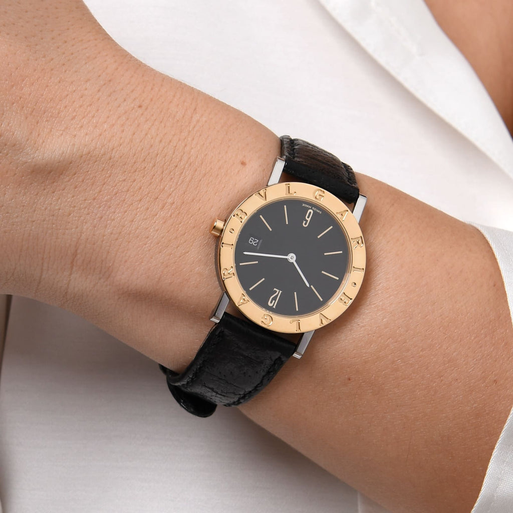 BVLGARI Bulgari Quartz Unisex Armbanduhr in 750er Gelbgold / Stahl Ref: BB33SGL
