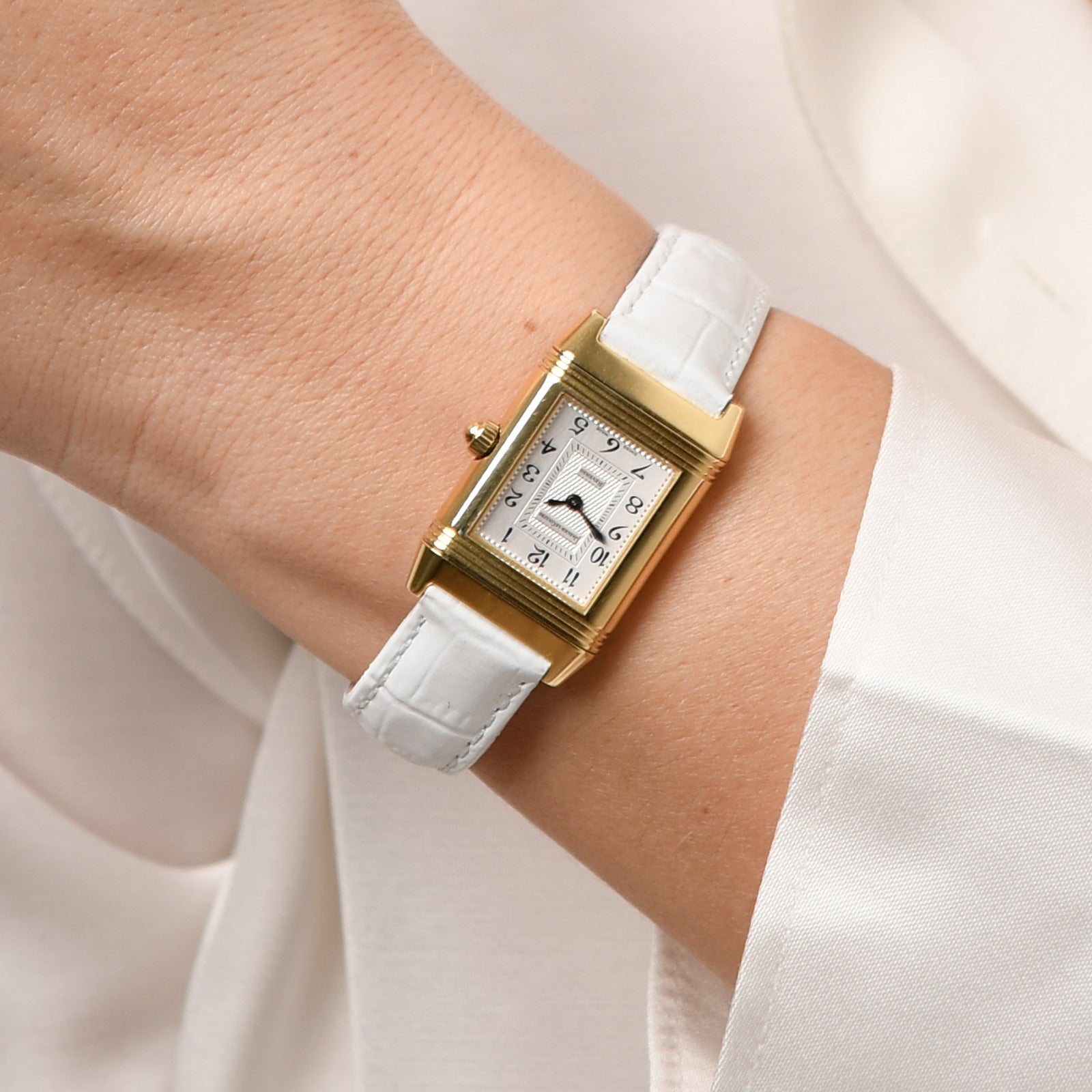 JAEGER-LE Coultre Reverso Duetto mit Diamanten in 18 Kt. GG Ref: 266144