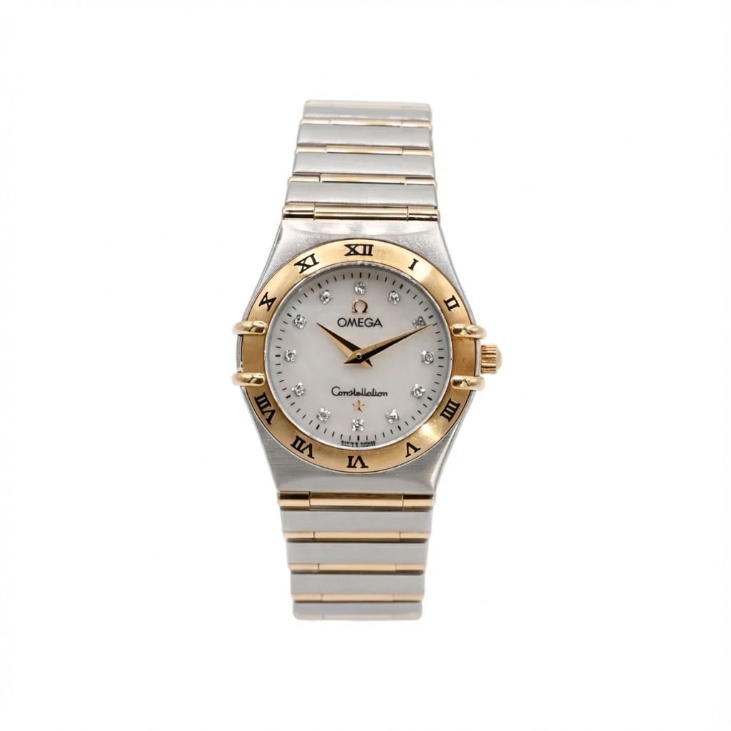 Omega Constellation Lady MOP Diamanten Stahl /Gold Damenuhr Referenz 1272.75.00
