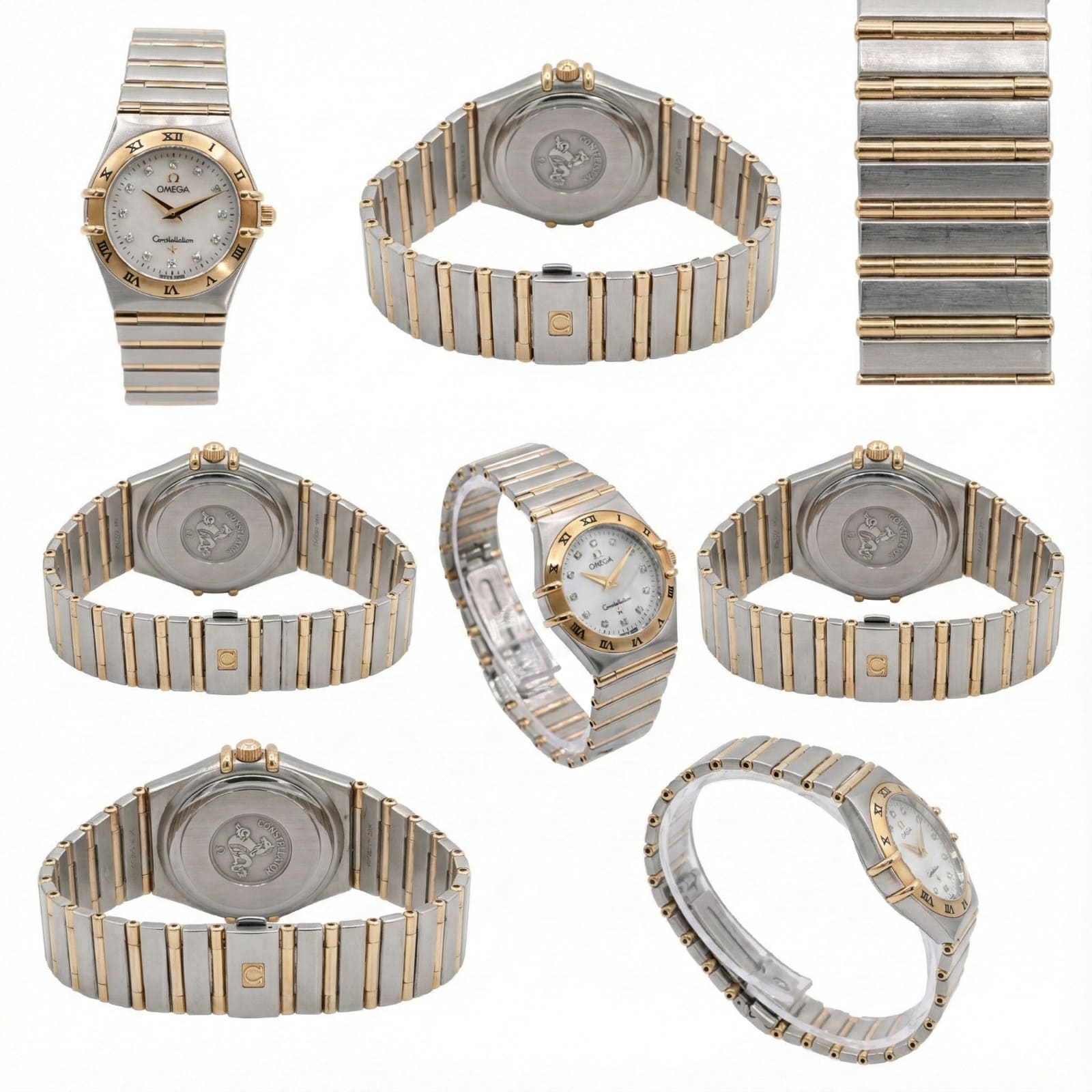 Omega Constellation Lady MOP Diamanten Stahl /Gold Damenuhr Referenz 1272.75.00