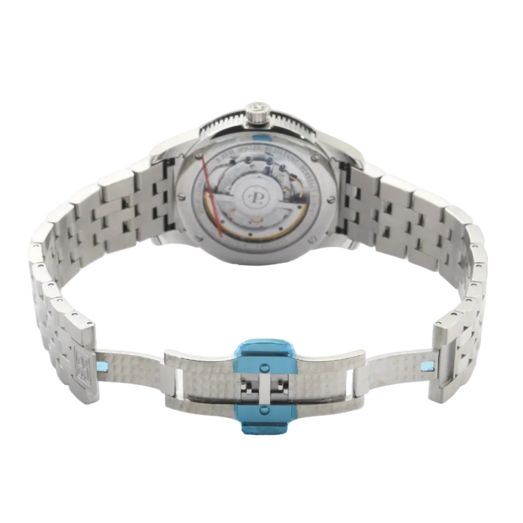 Perrelet Double Rotor Herren Armbanduhr in Stahl Ref: A1006 Neu Teilverklebt